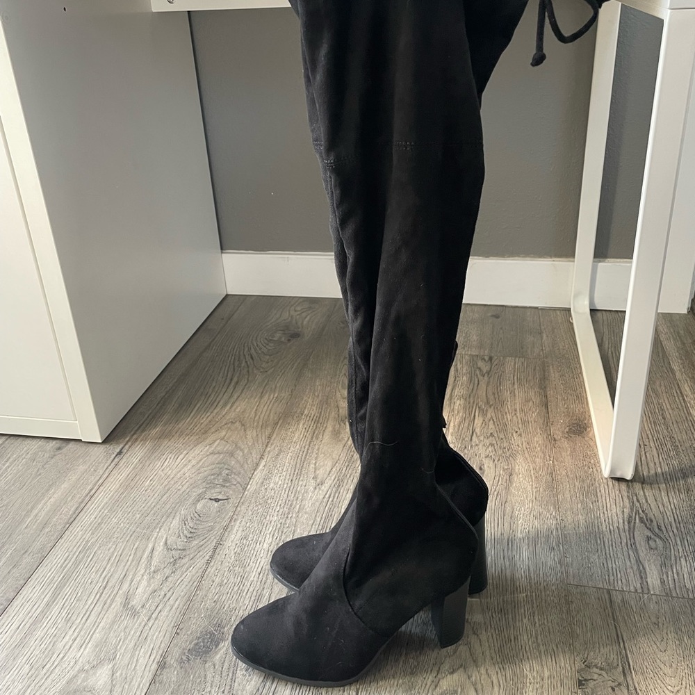 Over the knee high boots